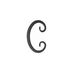 SPIRALE TYP „C” 12×12 MM – HÖHE 220 MM / BREITE 128 MM – SCHMIEDEELEMENT ZUM ANSCHWEISSEN
