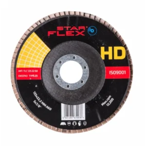 Keramische Fächerscheibe 125-22 / 60 gr.STAR-FLEX