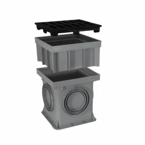 RAHMEN FÜR SCHACHTDECKEL ODER ROST – 200×200 mm – GRAU – 10ER PACKUNG - immagine 11
