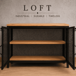 🔥 INDUSTRIAL LOFT PREMIUM SCHRANK (Kopia) - Afbeelding 4